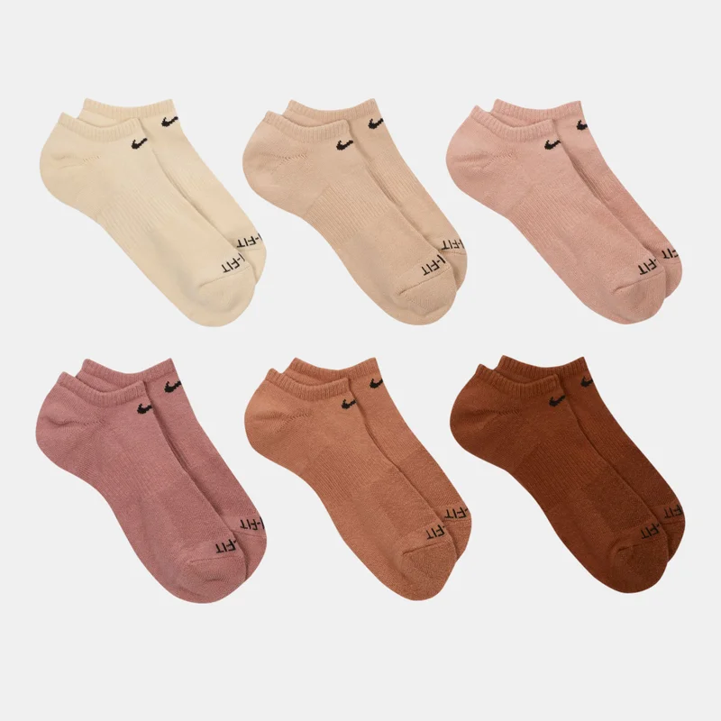 Nike Men’s Everyday Plus Cushioned No-Show Socks (6 Pack)